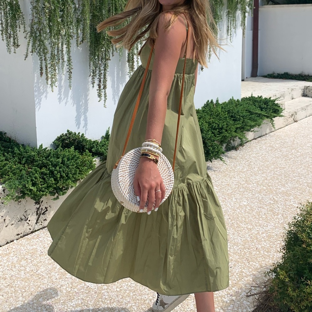 Olive green midi